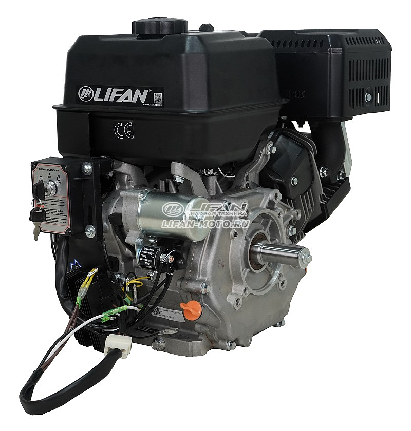 Двигатель Lifan KP500E, вал Ø25мм, катушка 18 Ампер (элемент возд. фильтра тип \'зима\')