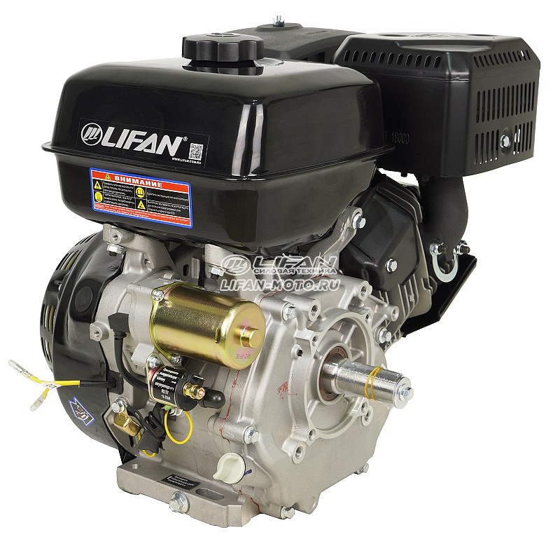 Двигатель Lifan NP460E, вал Ø25мм, катушка 3 Ампера